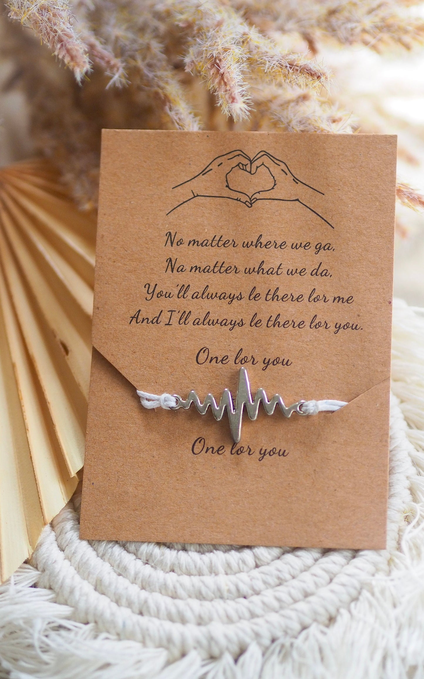 Nylonarmband mit Herzschlag