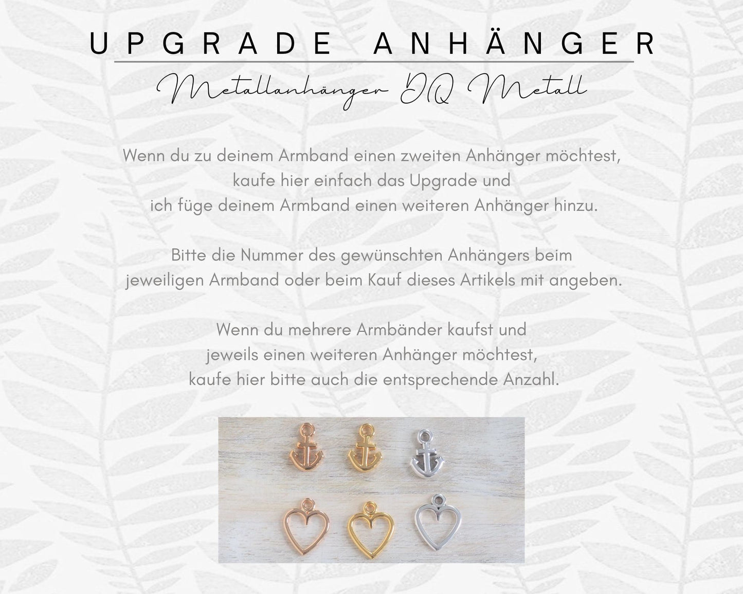 Schmuckpraline I Upgrade zweiter Metallanhänger gold l silber l roségold