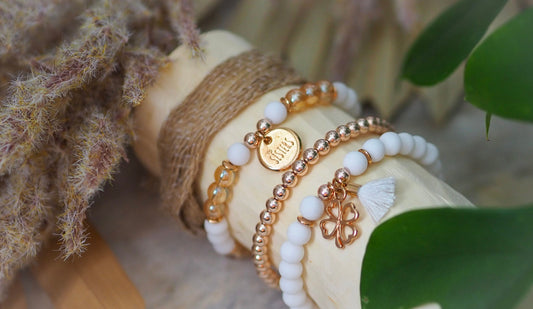 Perlenarmband Glasperlen mit Anhänger