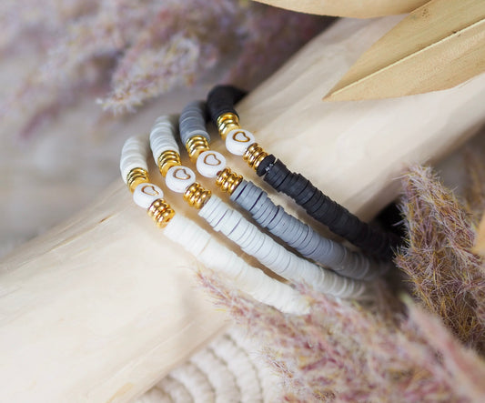Perlenarmband Katsukiperlen mit Herz gold