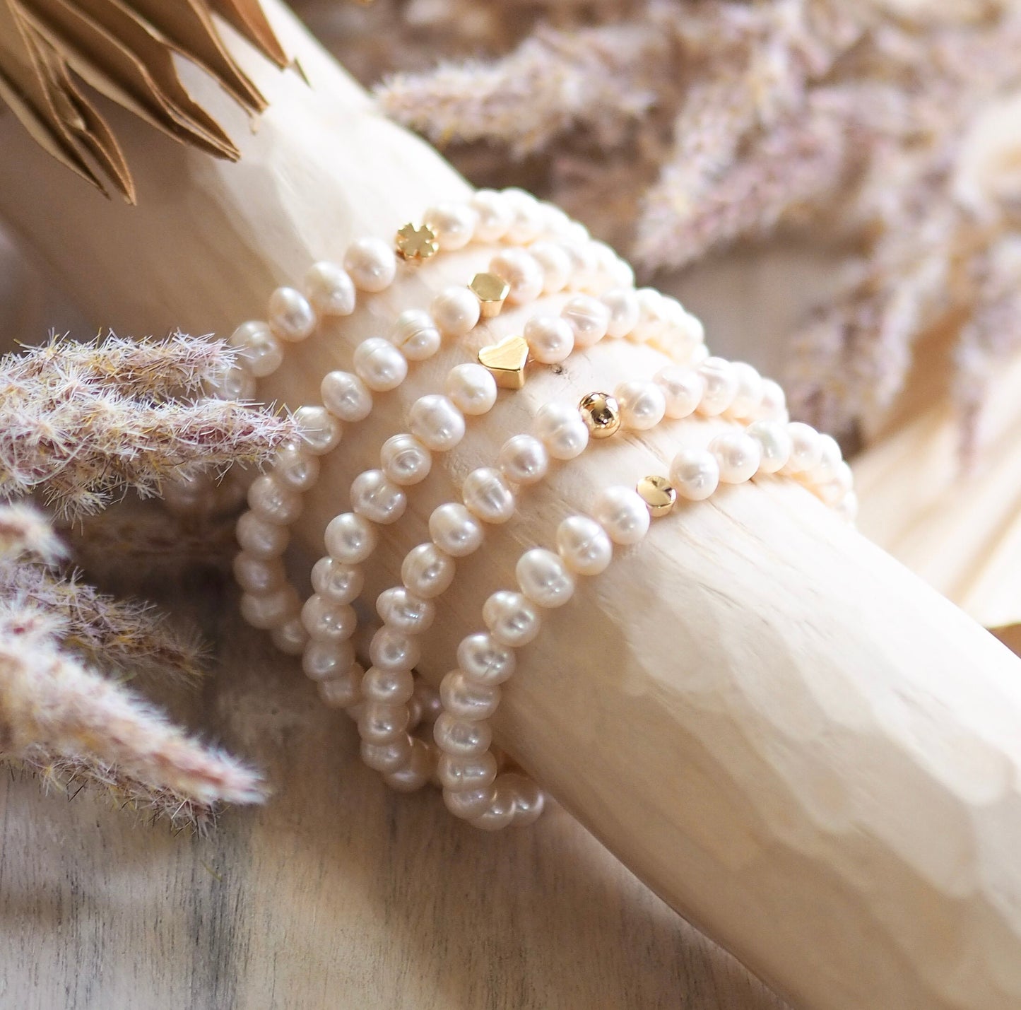 Perlenarmband Süßwasserperlen