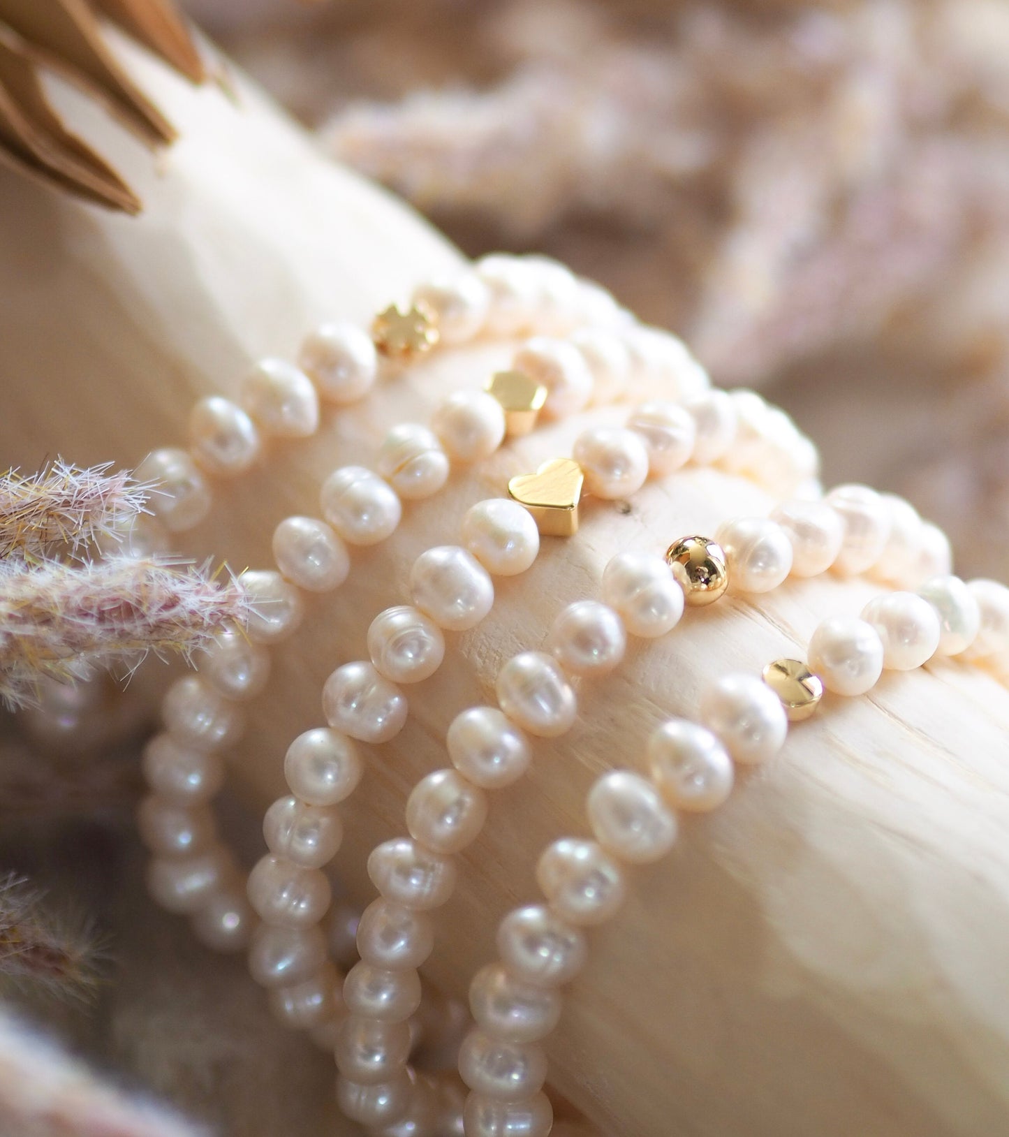 Perlenarmband Süßwasserperlen